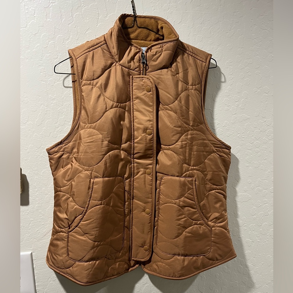 Brown Quilted Vest